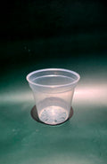 100mm clear plastic pot