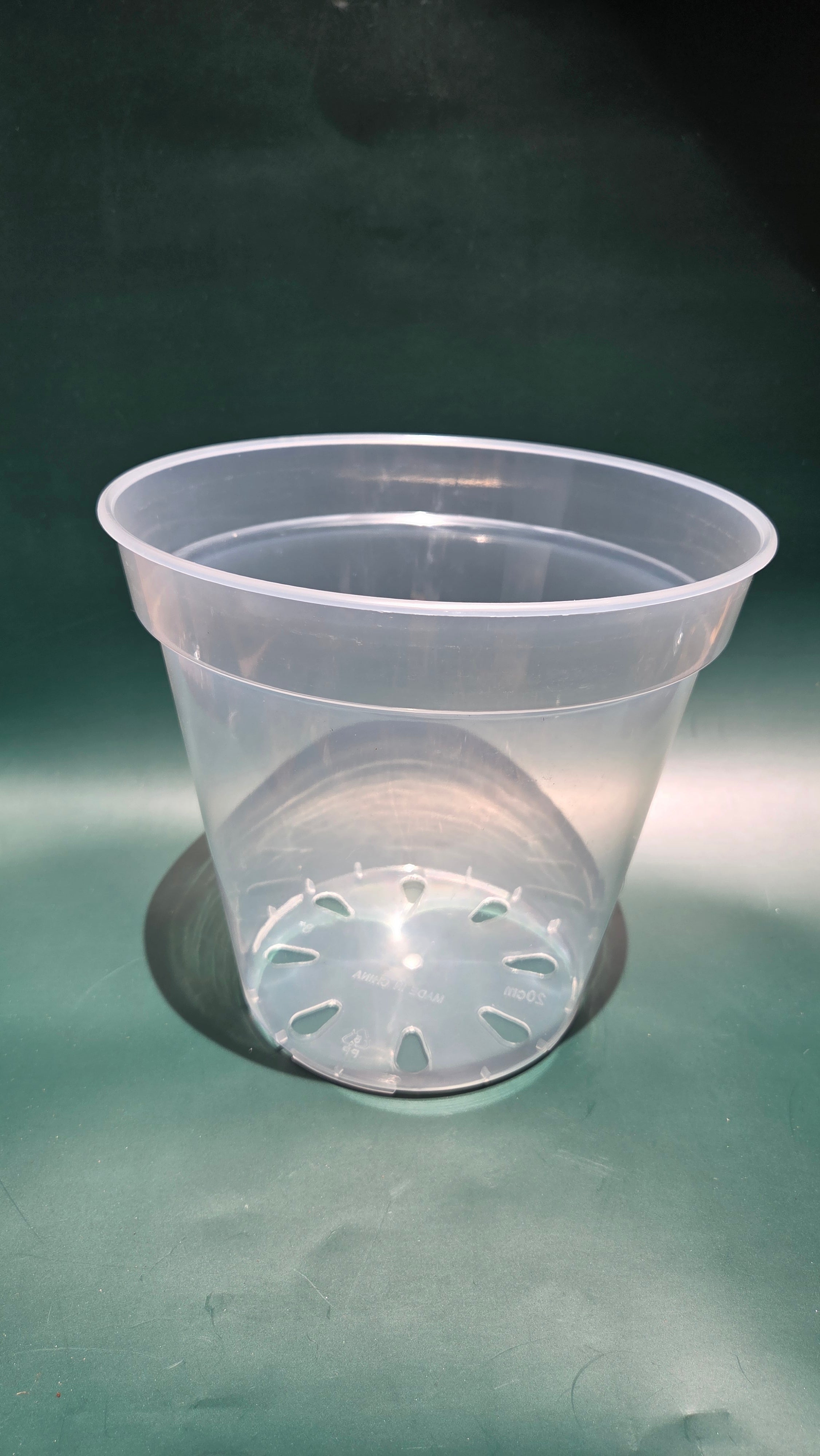 200mm clear plastic pot