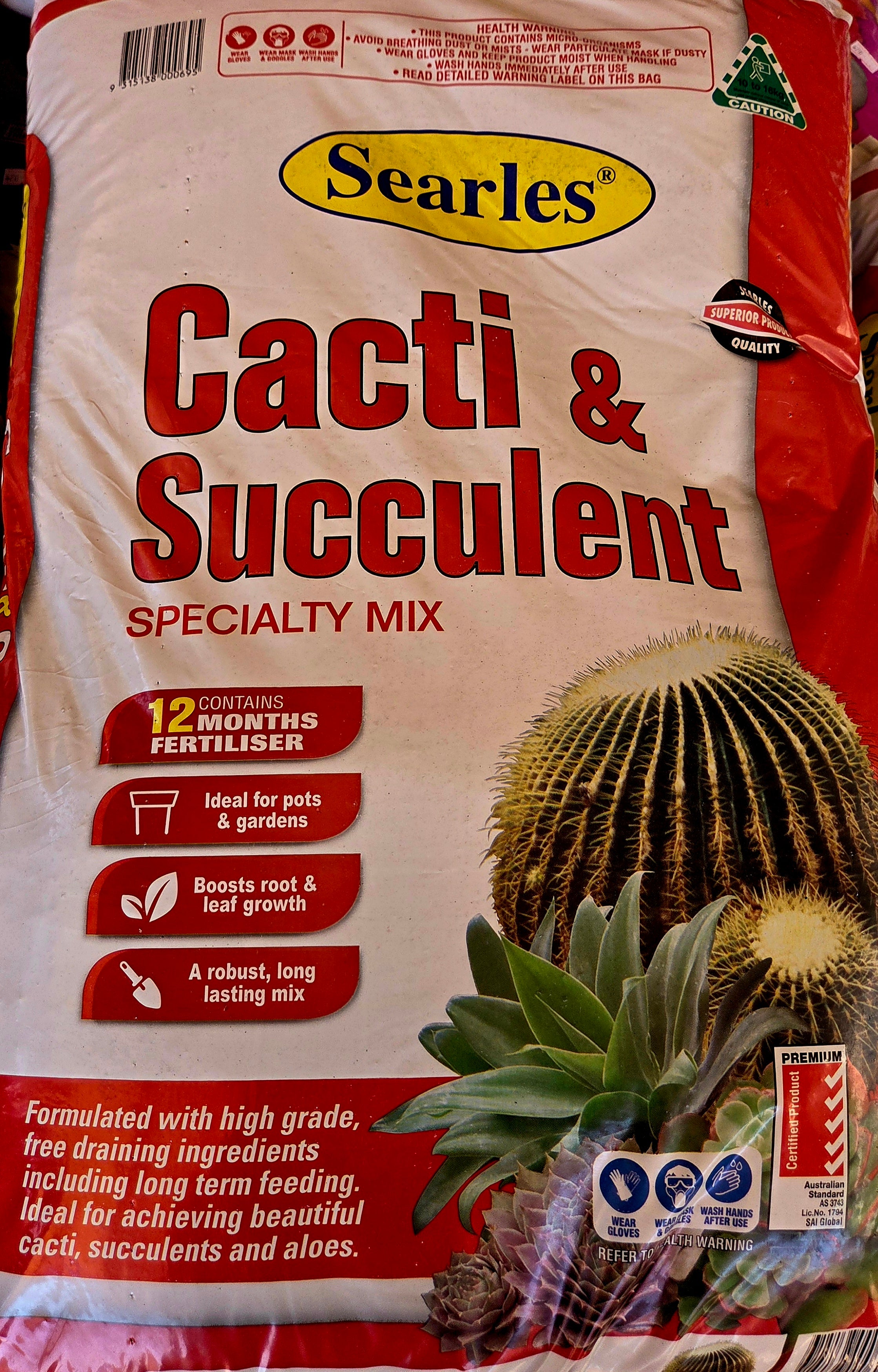 Cacti and succulent mix 30 litres
