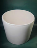 Dolomite white smooth decorative pot