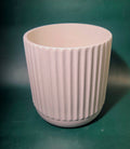 Dolomite cylinder white ribbed