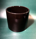 Cylinder vase black decorative pot