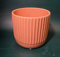 Dolomite cylinder apricot wash decorative pot