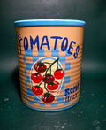 Tomatoes in a can planter