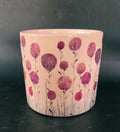 Pink flower planter