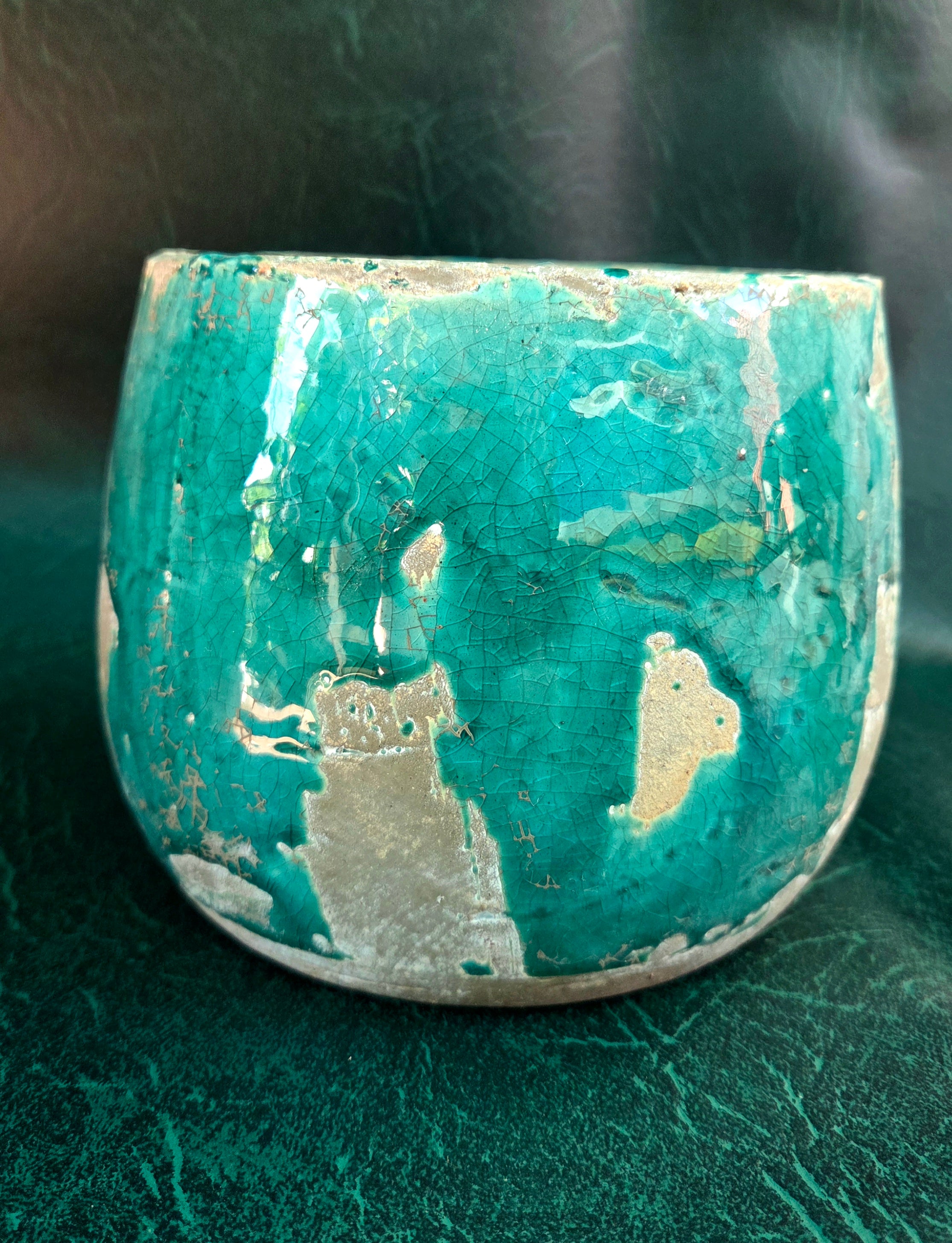Teal Earth pot